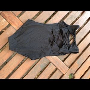 Girls black ballet leotard size 8-10